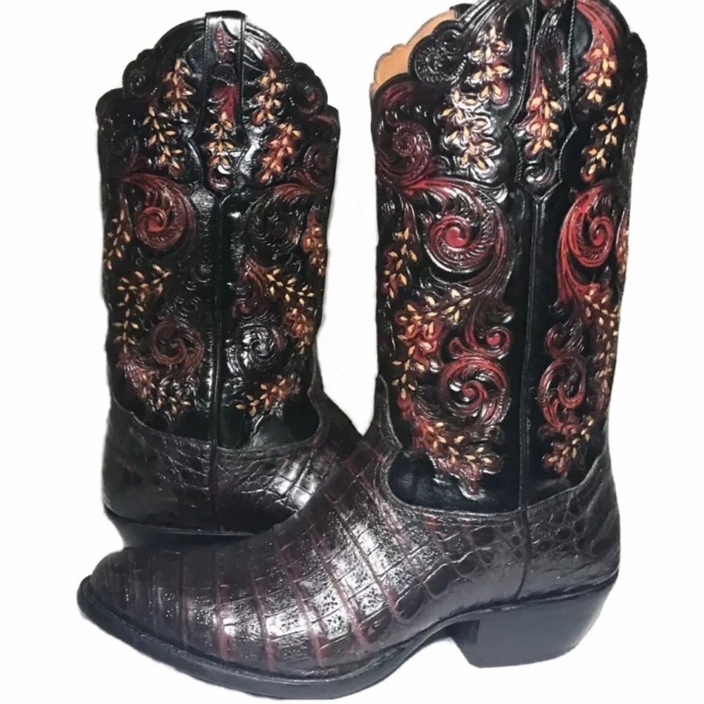 Tony Lama Signature Series Caiman Boots 12EE